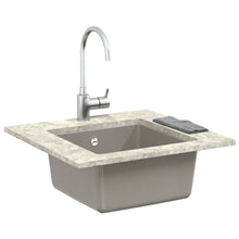 Wasbak Grijs 430 x 460 mm 80% Kwarts en 20% Hars