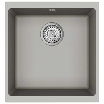 Wasbak Grijs 430 x 460 mm 80% Kwarts en 20% Hars
