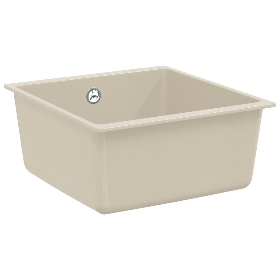 Wasbak Beige 430 x 460 mm 80% Kwarts en 20% Hars