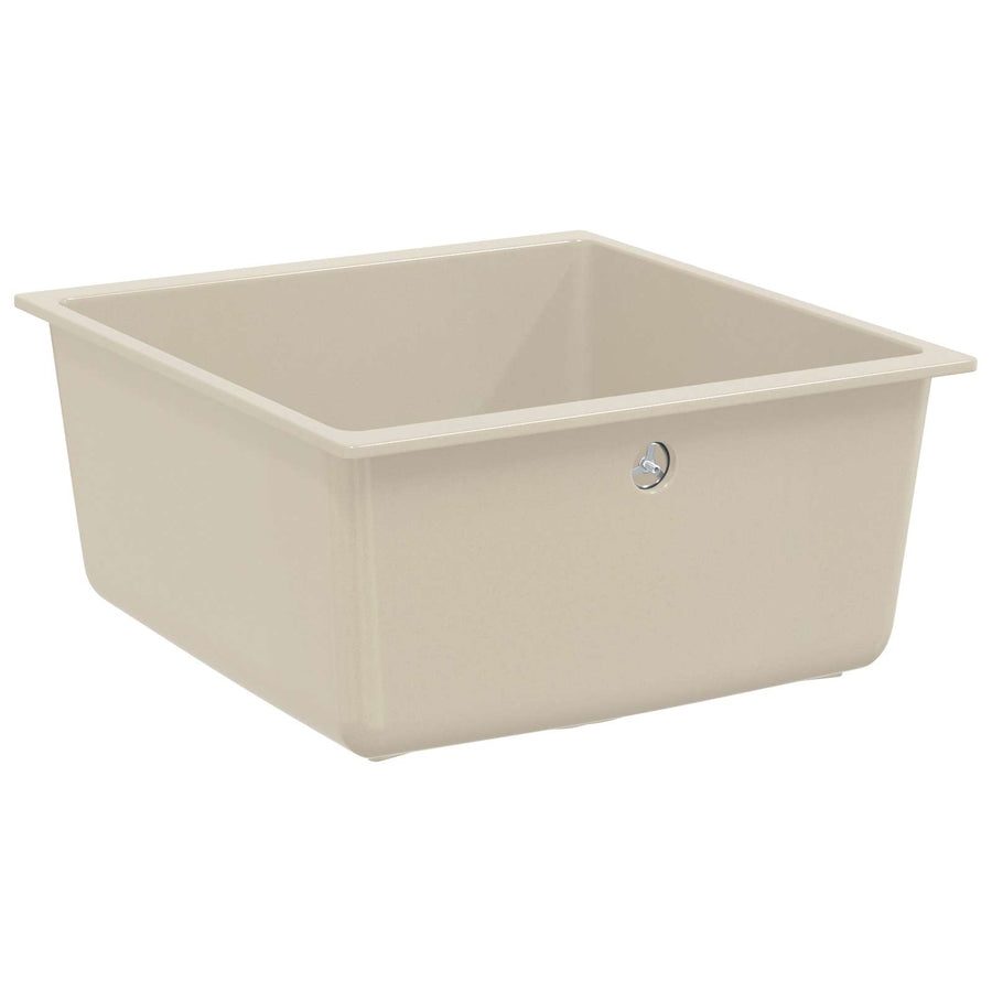 Wasbak Beige 430 x 460 mm 80% Kwarts en 20% Hars