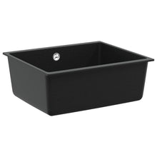 Wasbak Zwart 530 x 460 mm 80% Kwarts en 20% Hars