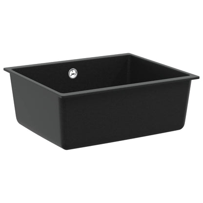 Wasbak Zwart 530 x 460 mm 80% Kwarts en 20% Hars