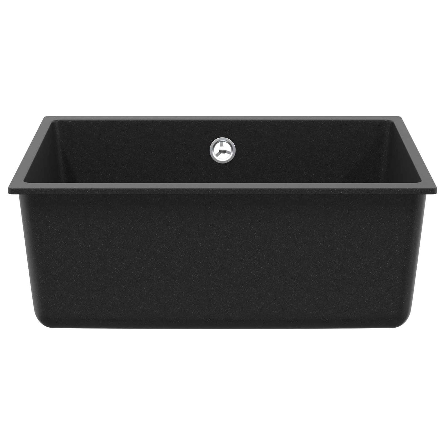 Wasbak Zwart 530 x 460 mm 80% Kwarts en 20% Hars