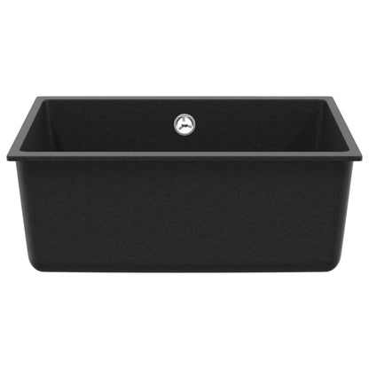 Wasbak Zwart 530 x 460 mm 80% Kwarts en 20% Hars