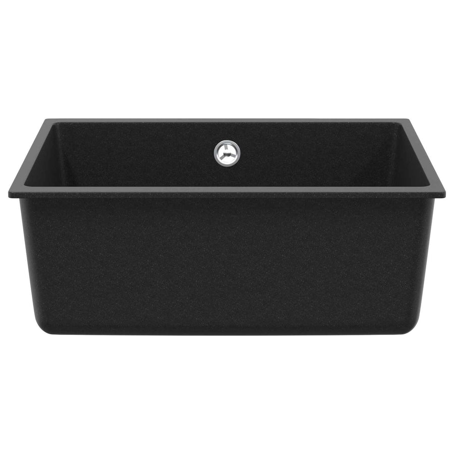 Wasbak Zwart 530 x 460 mm 80% Kwarts en 20% Hars