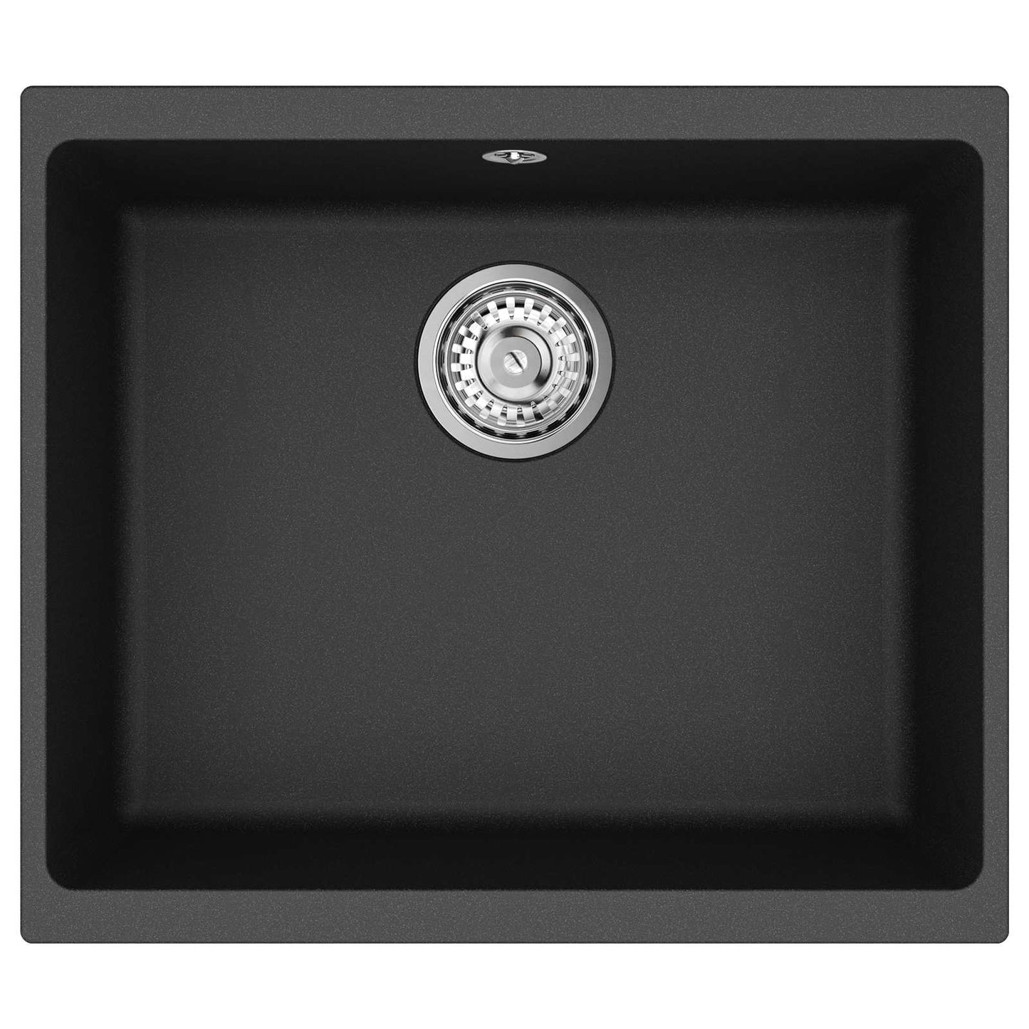 Wasbak Zwart 530 x 460 mm 80% Kwarts en 20% Hars