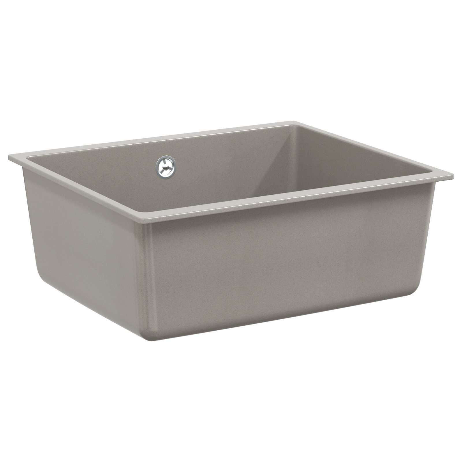 Wasbak Grijs 530 x 460 mm 80% Kwarts en 20% Hars