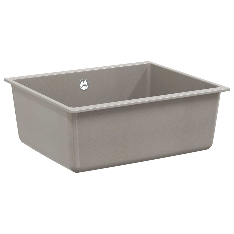 Wasbak Grijs 530 x 460 mm 80% Kwarts en 20% Hars
