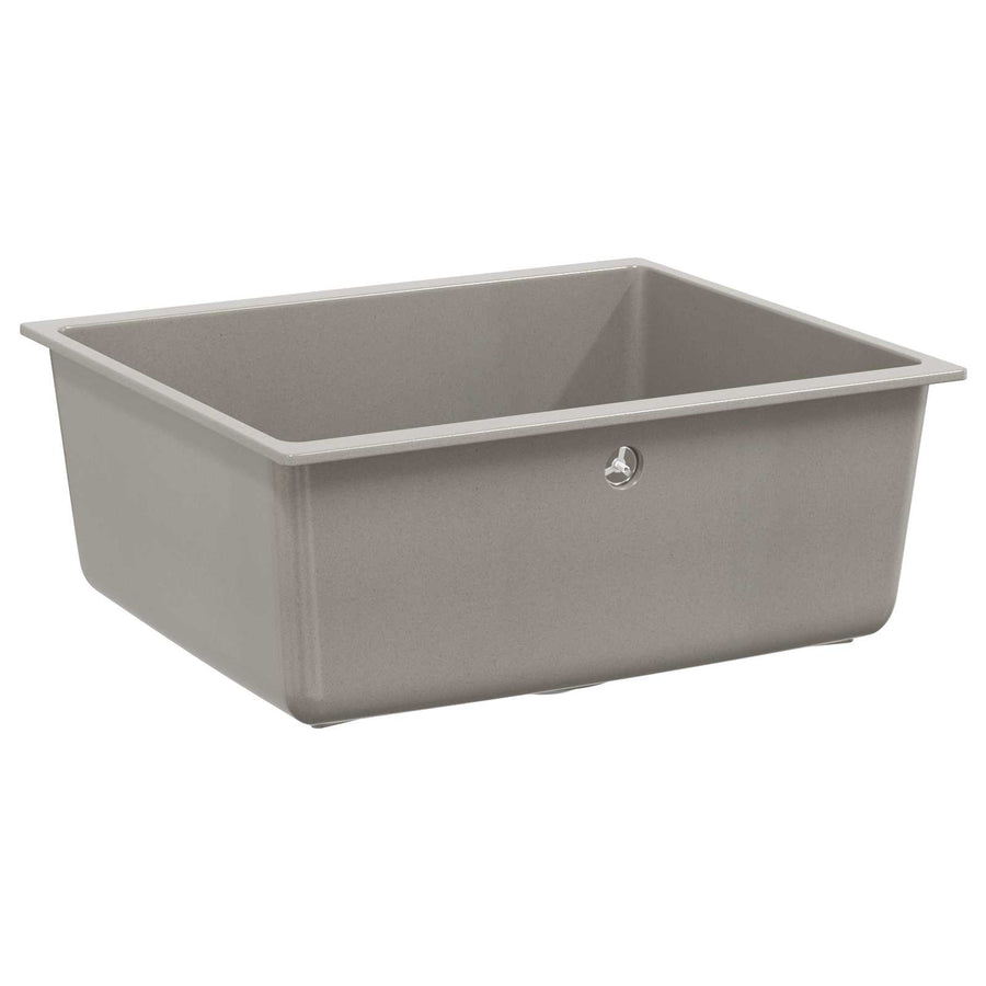 Wasbak Grijs 530 x 460 mm 80% Kwarts en 20% Hars