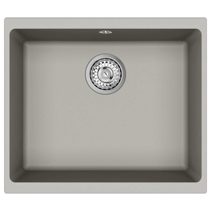 Wasbak Grijs 530 x 460 mm 80% Kwarts en 20% Hars