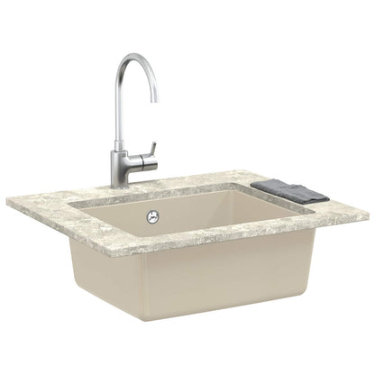 Wasbak Beige 530 x 460 mm 80% Kwarts en 20% Hars