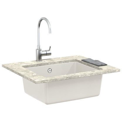Wasbak Wit 530 x 460 mm 80% Kwarts en 20% Hars