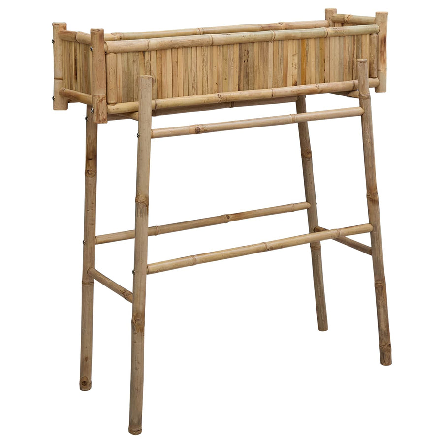 Tuinplanter met Houder Naturel 100 x 38 x 114 cm Bamboe