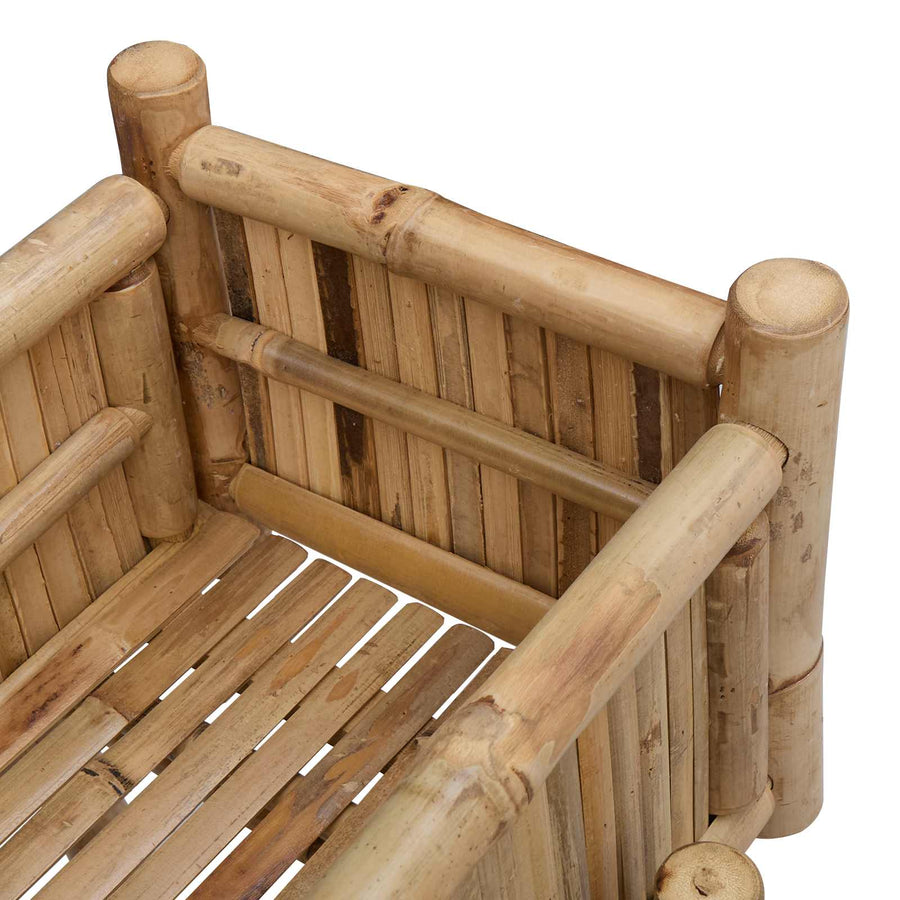 Tuinplanter met Houder Naturel 50 x 38 x 74 cm Bamboe