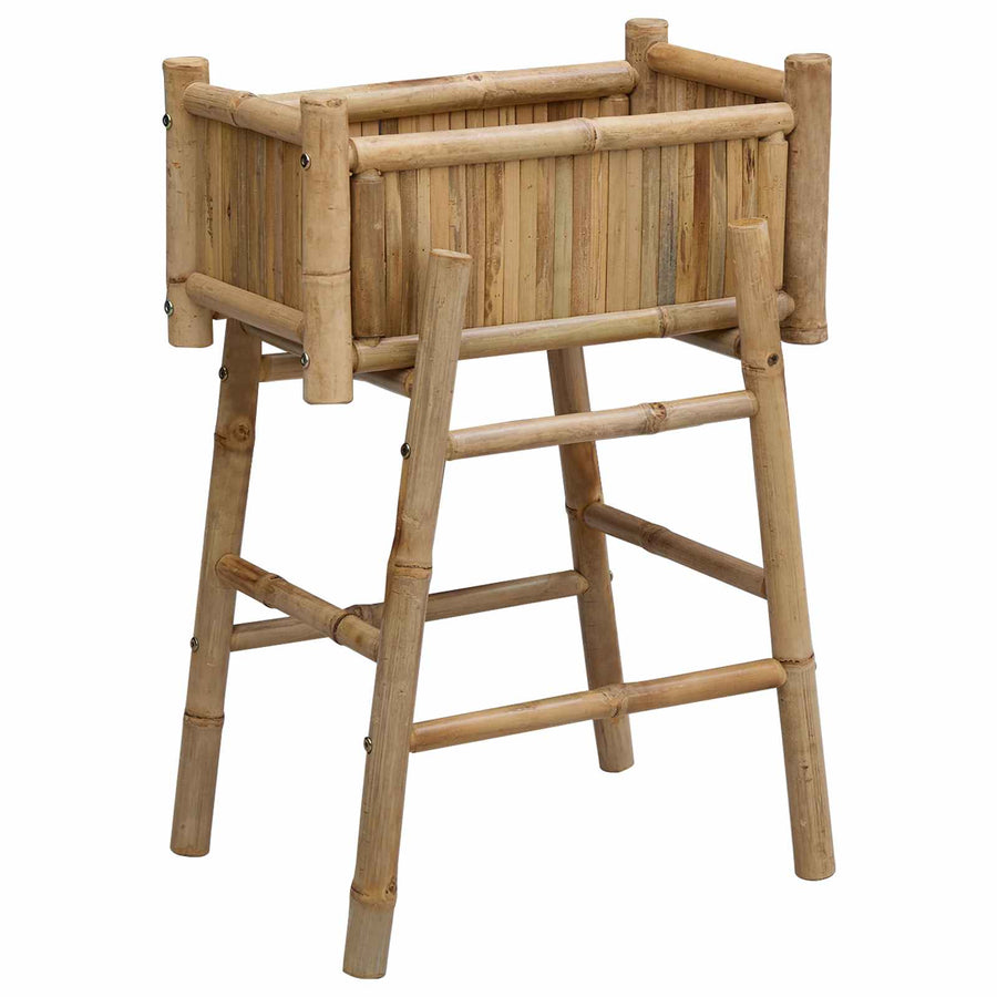 Tuinplanter met Houder Naturel 50 x 38 x 74 cm Bamboe