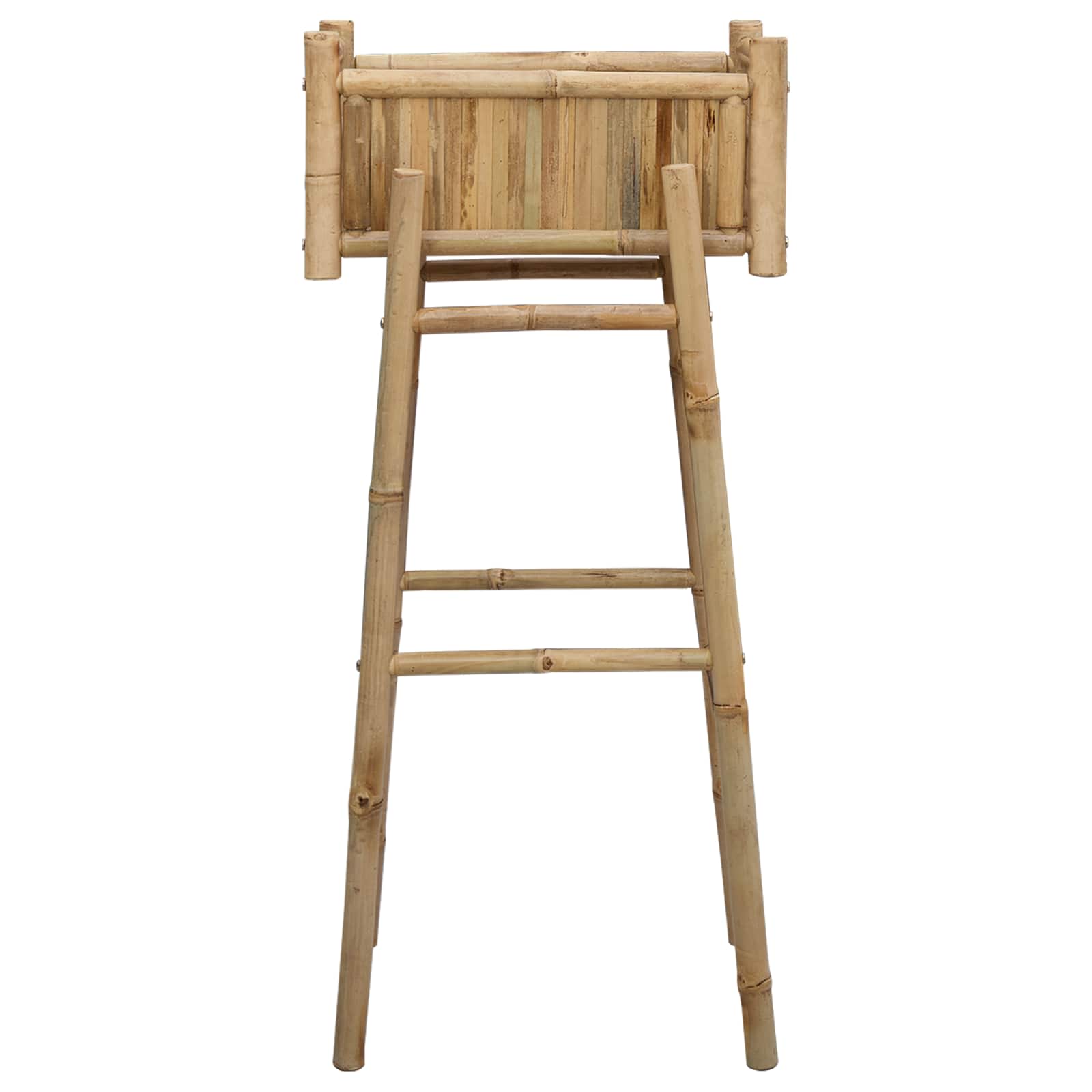 Tuinplanter met Houder Naturel 50 x 38 x 114 cm Bamboe