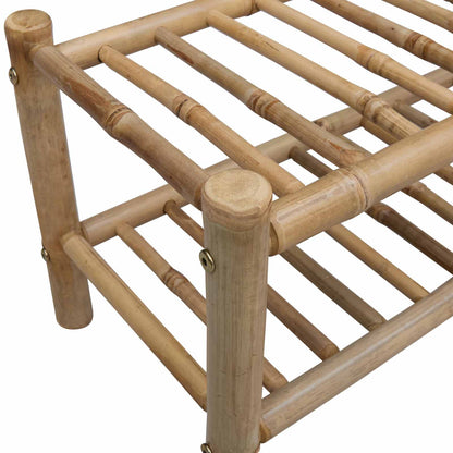 Schoenenrek met plank met opslag Naturel 68 x 28 x 30 cm Bamboe