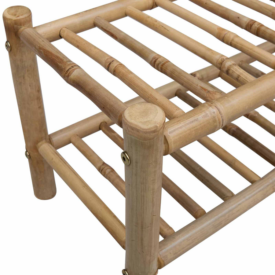Schoenenrek met plank met opslag Naturel 68 x 28 x 30 cm Bamboe