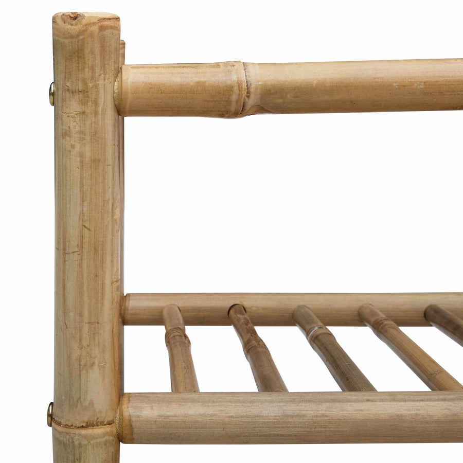 Schoenenrek met plank met opslag Naturel 68 x 28 x 30 cm Bamboe