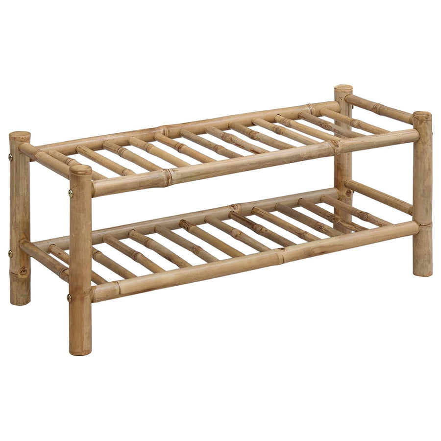 Schoenenrek met plank met opslag Naturel 68 x 28 x 30 cm Bamboe