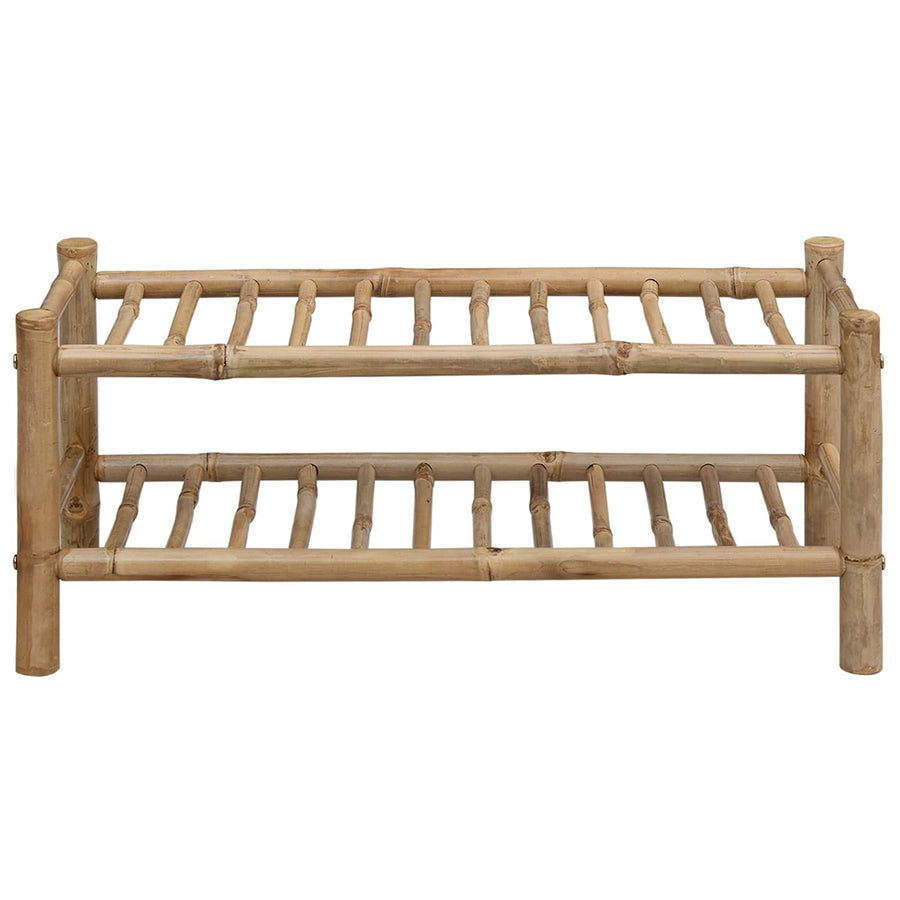 Schoenenrek met plank met opslag Naturel 68 x 28 x 30 cm Bamboe