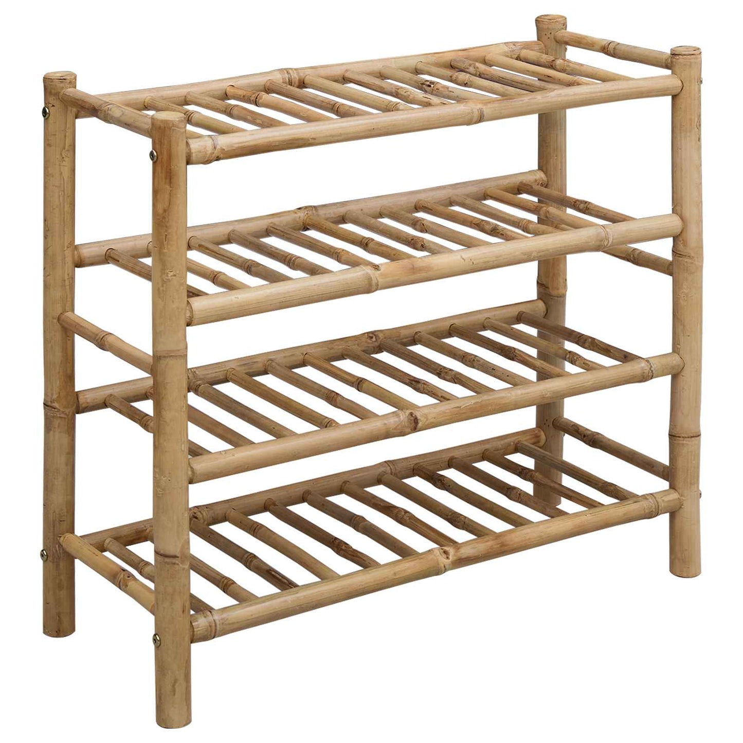 Schoenenrek met plank met opslag Naturel 68 x 28 x 63 cm Bamboe