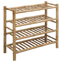 Schoenenrek met plank met opslag Naturel 68 x 28 x 63 cm Bamboe
