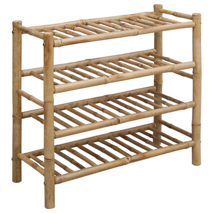 Schoenenrek met plank met opslag Naturel 68 x 28 x 63 cm Bamboe
