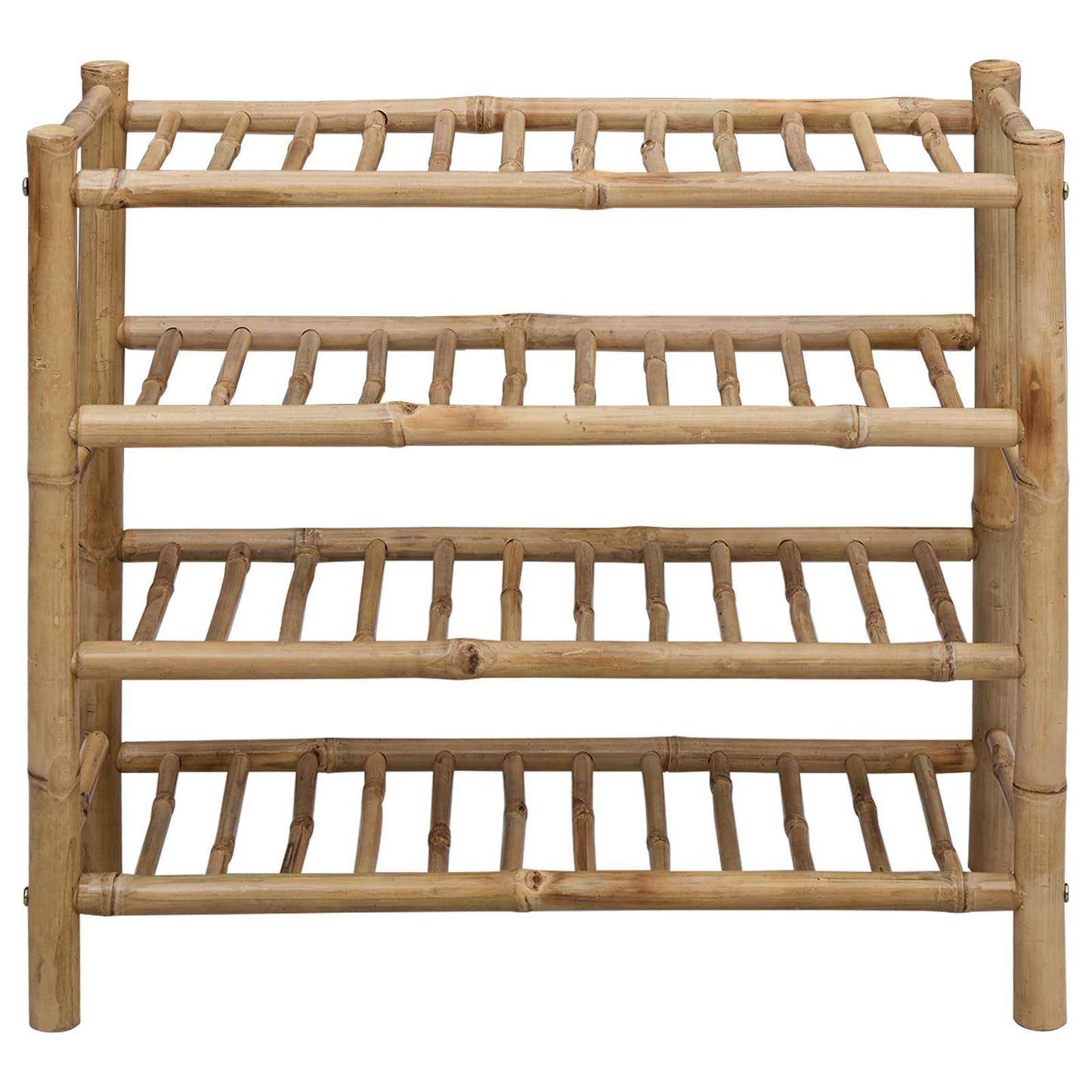Schoenenrek met plank met opslag Naturel 68 x 28 x 63 cm Bamboe