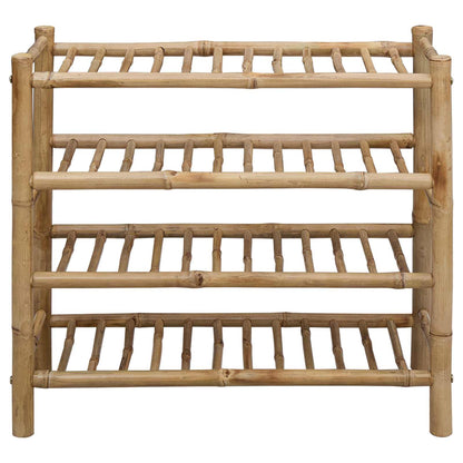 Schoenenrek met plank met opslag Naturel 68 x 28 x 63 cm Bamboe