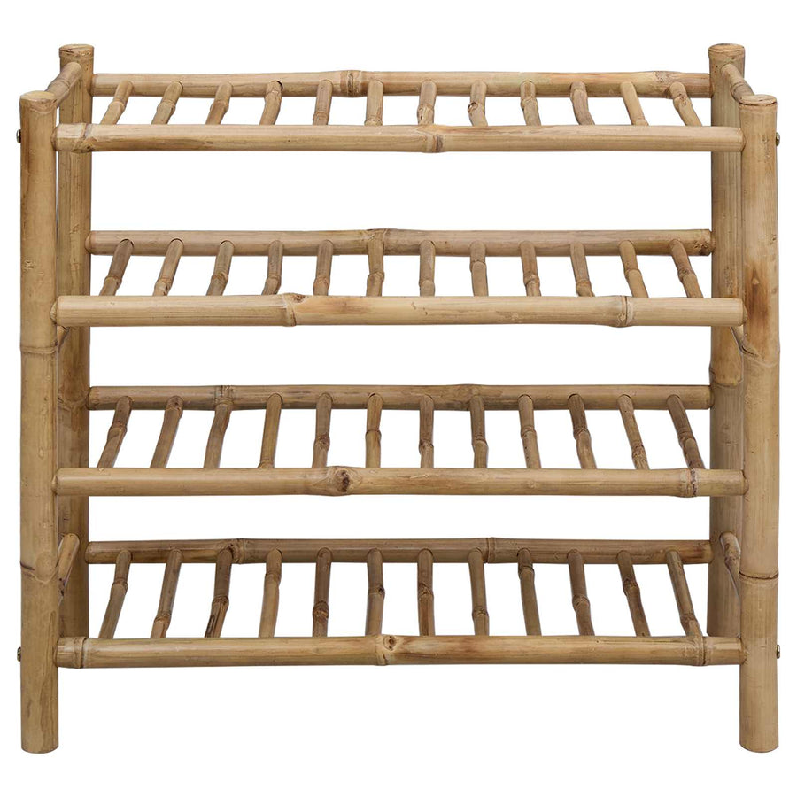 Schoenenrek met plank met opslag Naturel 68 x 28 x 63 cm Bamboe