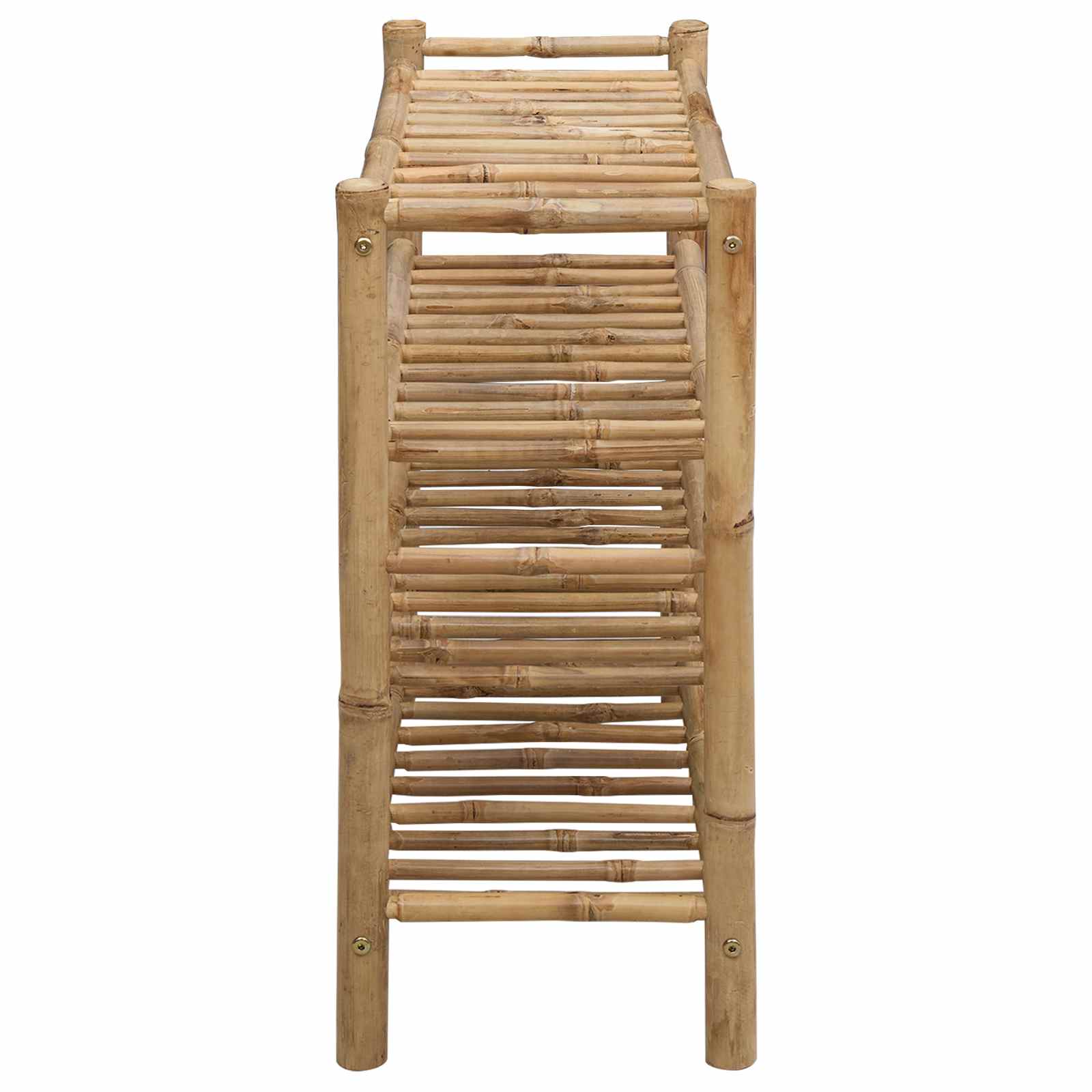 Schoenenrek met plank met opslag Naturel 68 x 28 x 63 cm Bamboe