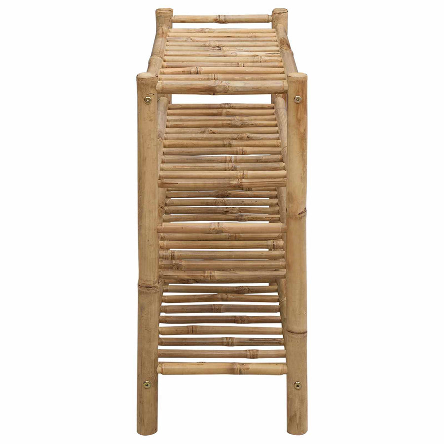 Schoenenrek met plank met opslag Naturel 68 x 28 x 63 cm Bamboe