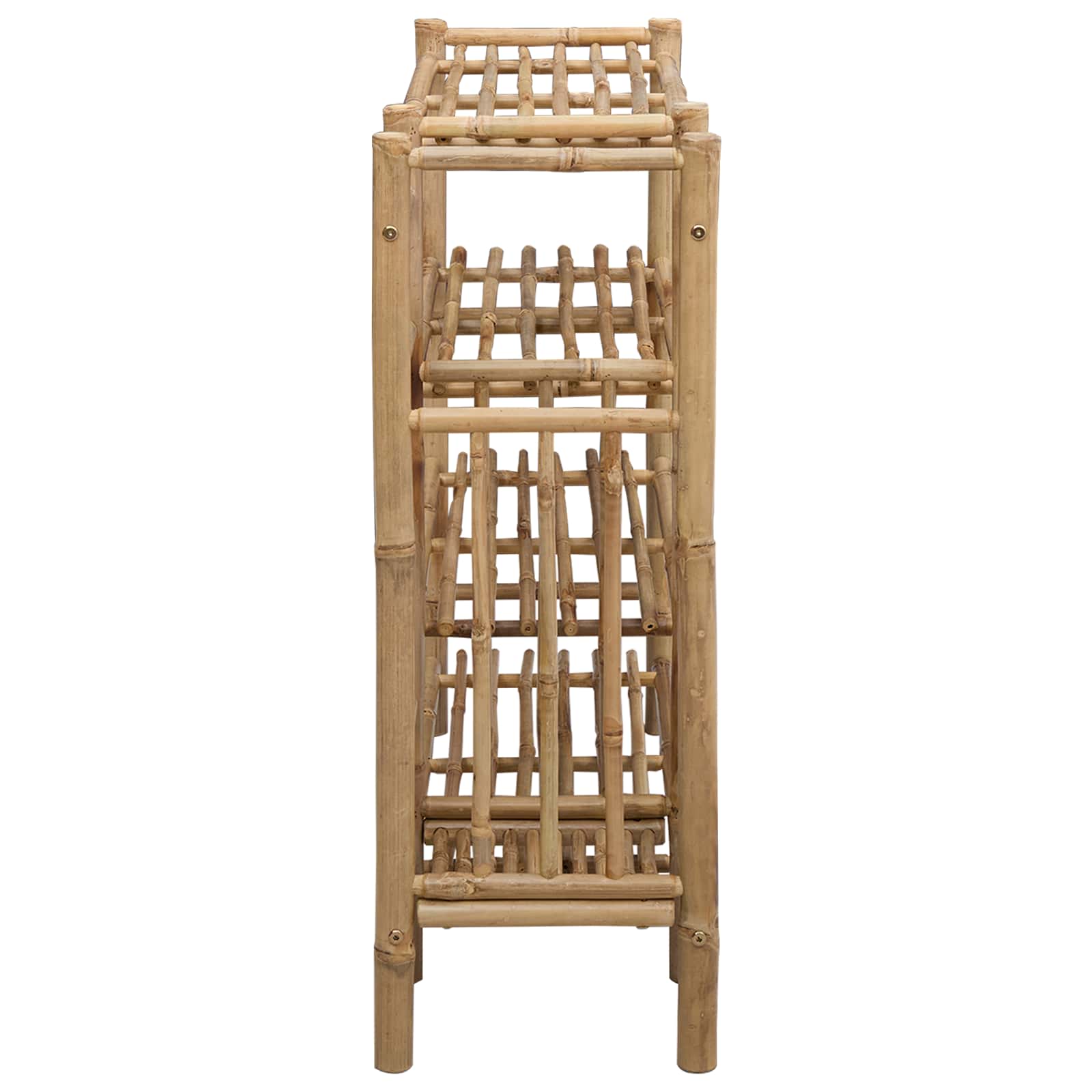 Schoenenrek met plank met opslag Naturel 88 x 27 x 80 cm Bamboe