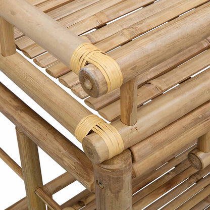 Wijn Trolley Met Wielen Naturel 85 x 50 x 93 cm Bamboe