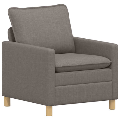 Bankstel 2 st Taupe Stof