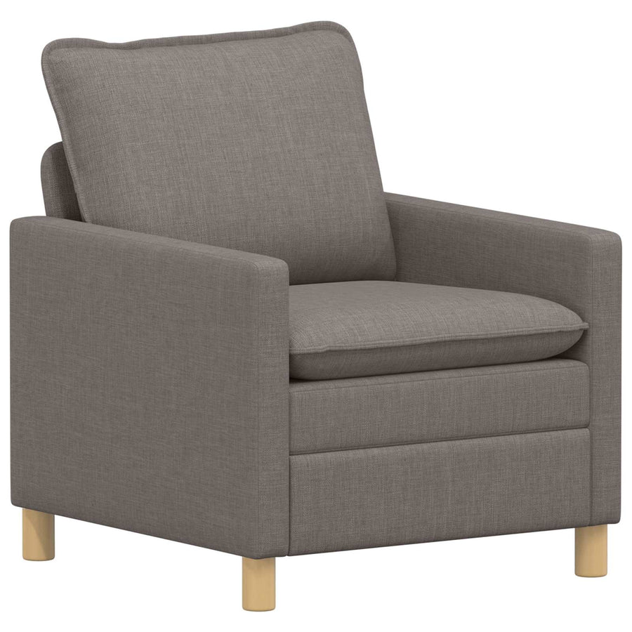 Bankstel 2 st Taupe Stof