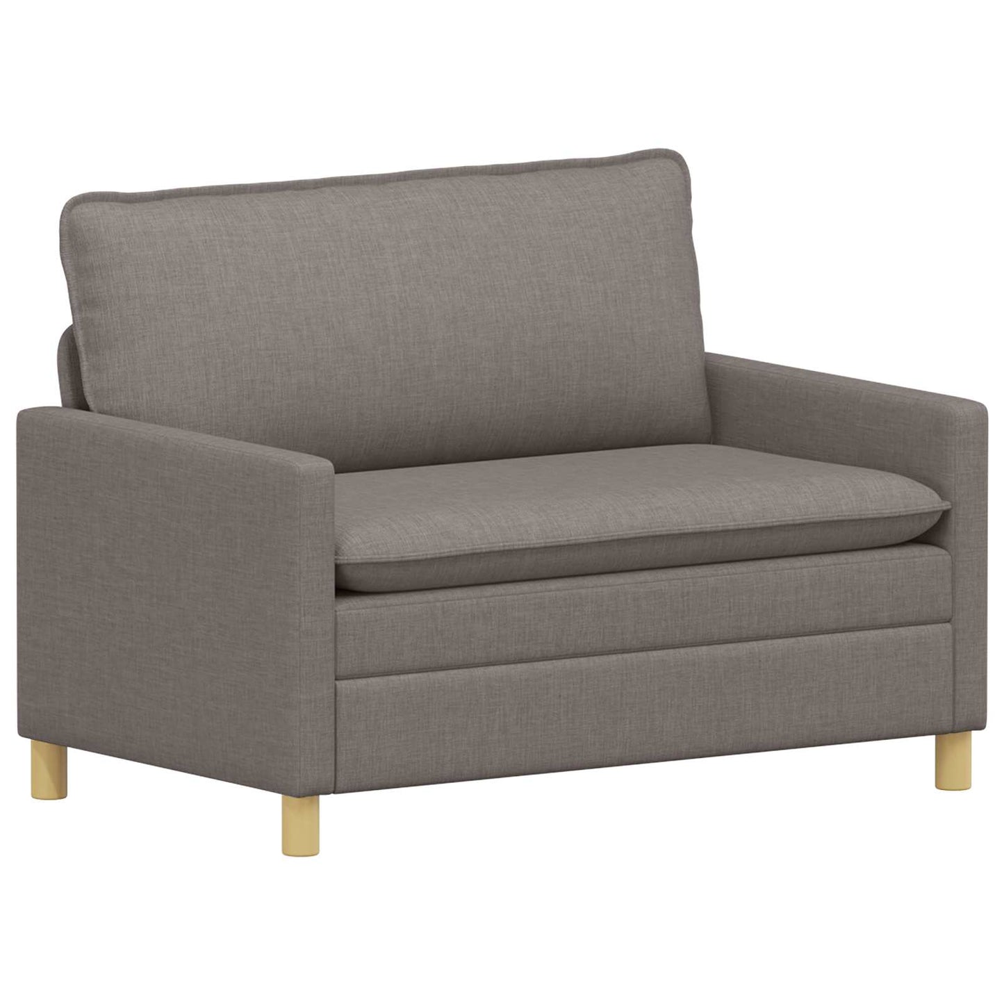 Bankstel 2 st Taupe Stof