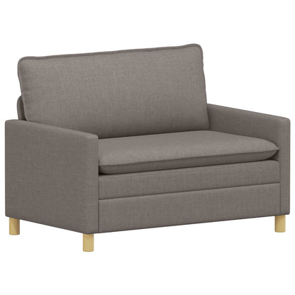 Bankstel 2 st Taupe Stof