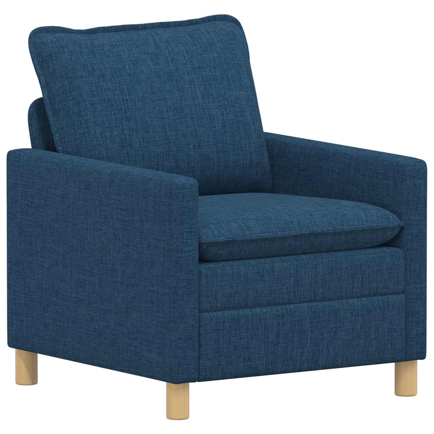 Bankstel 2 st Blauw Stof