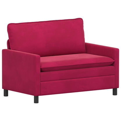 Bankstel 2 pcs Wijnrood Fluweel