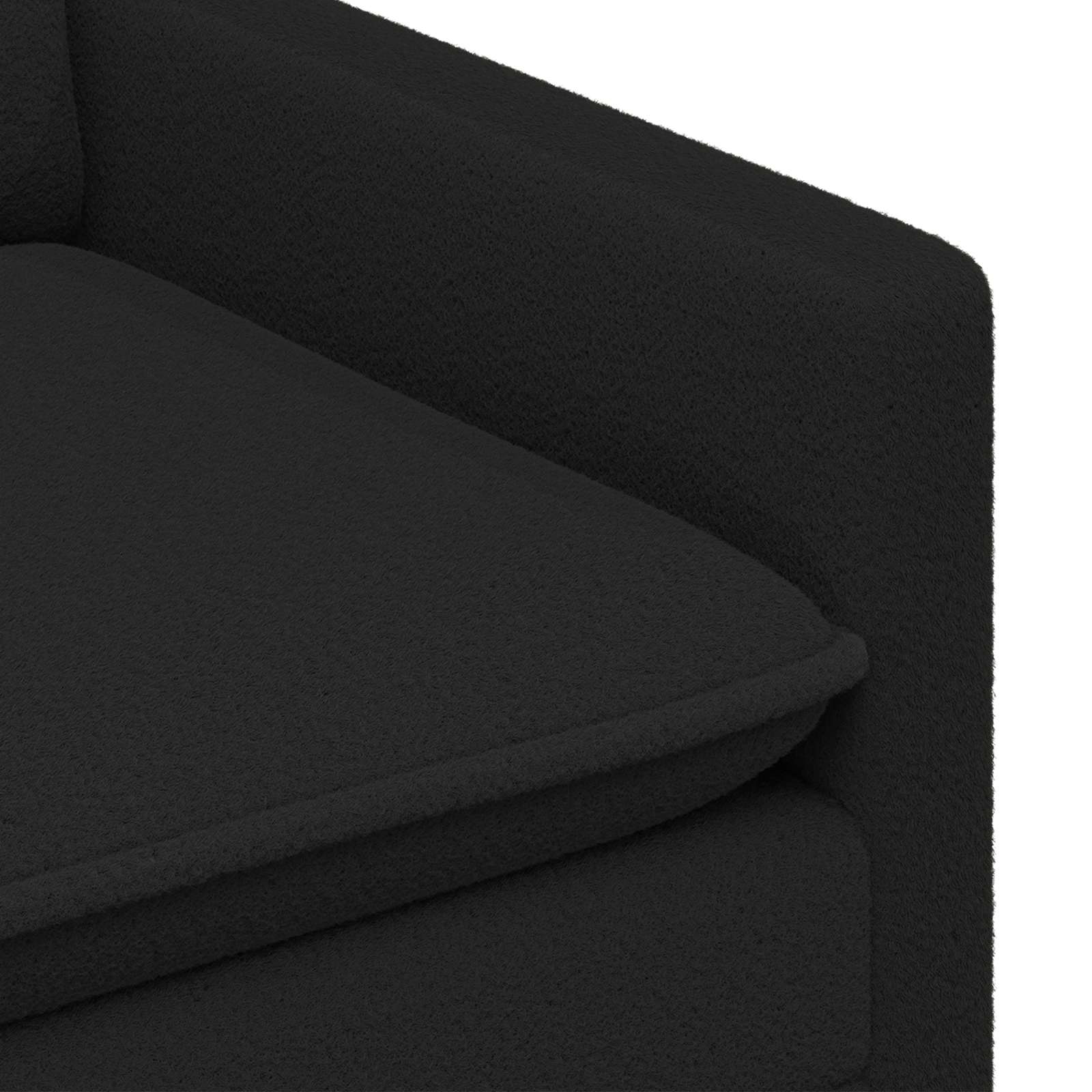 Bankstel 2 st Zwart Stof