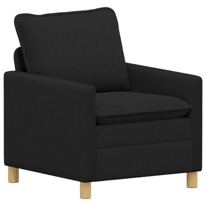 Bankstel 2 st Zwart Stof