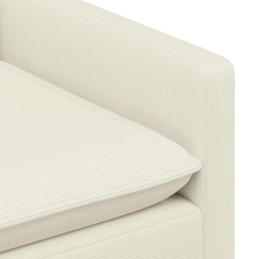 Bankstel 2 pcs Crèmekleurig Stof