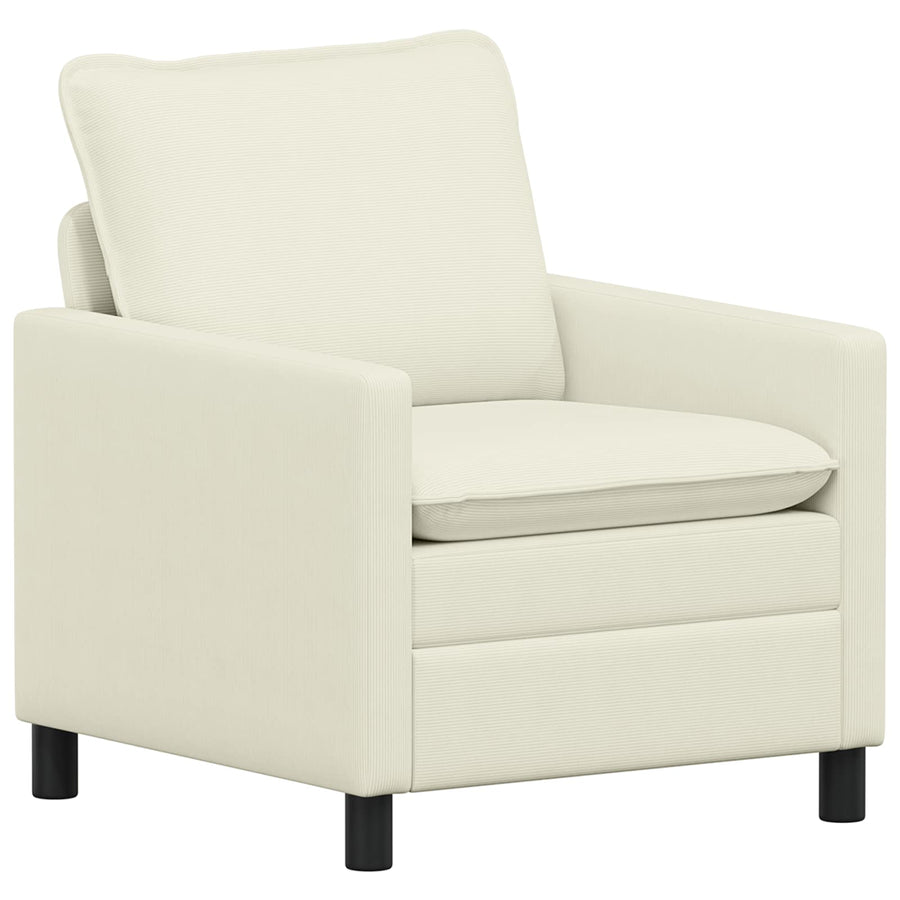 Bankstel 2 pcs Crèmekleurig Stof