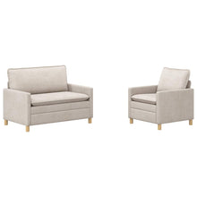 Bankstel 2 pcs Crèmekleurig Polyester