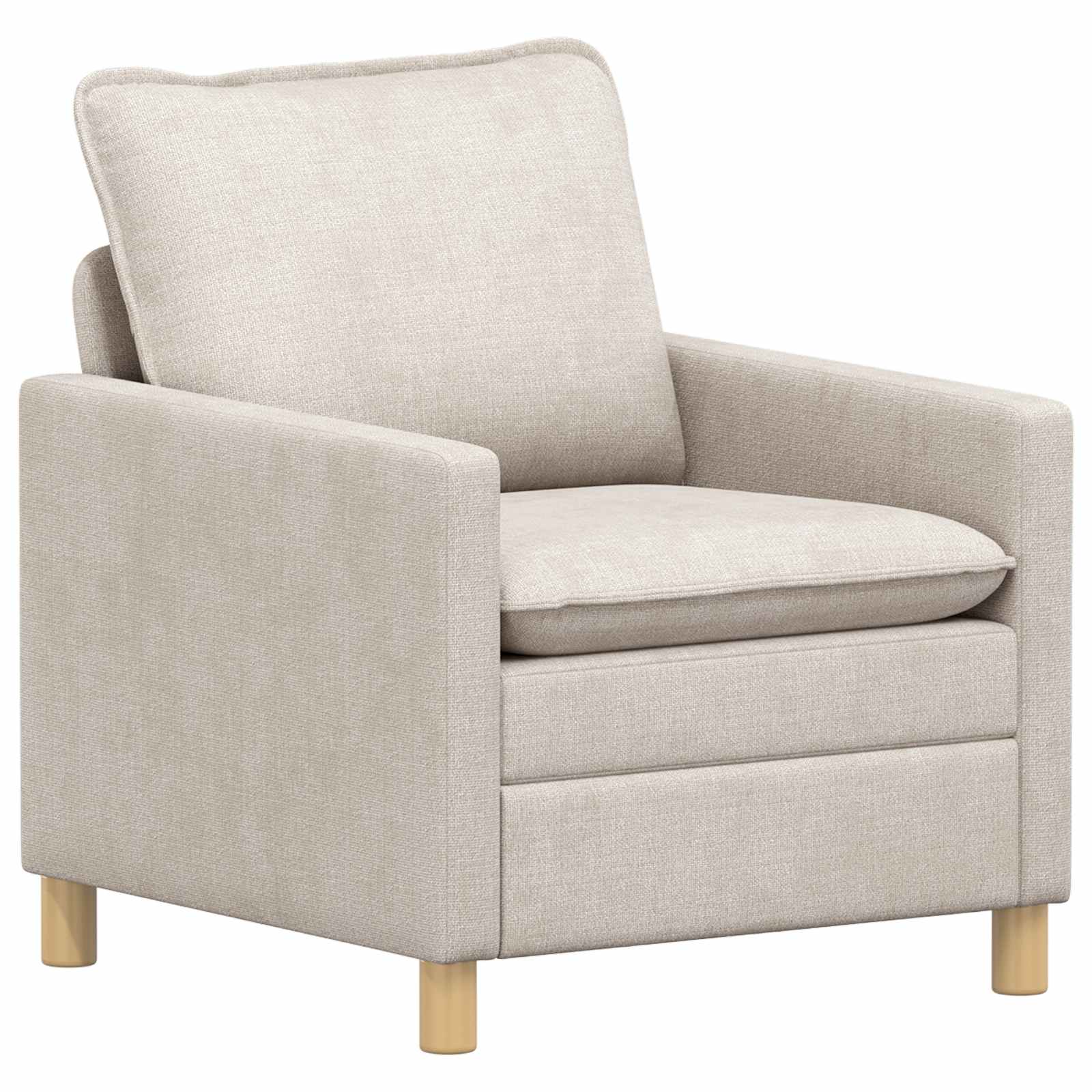 Bankstel 2 pcs Crèmekleurig Polyester