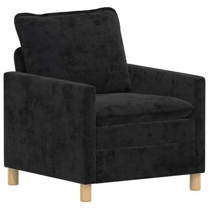 Bankstel 2 pcs Zwart Polyester