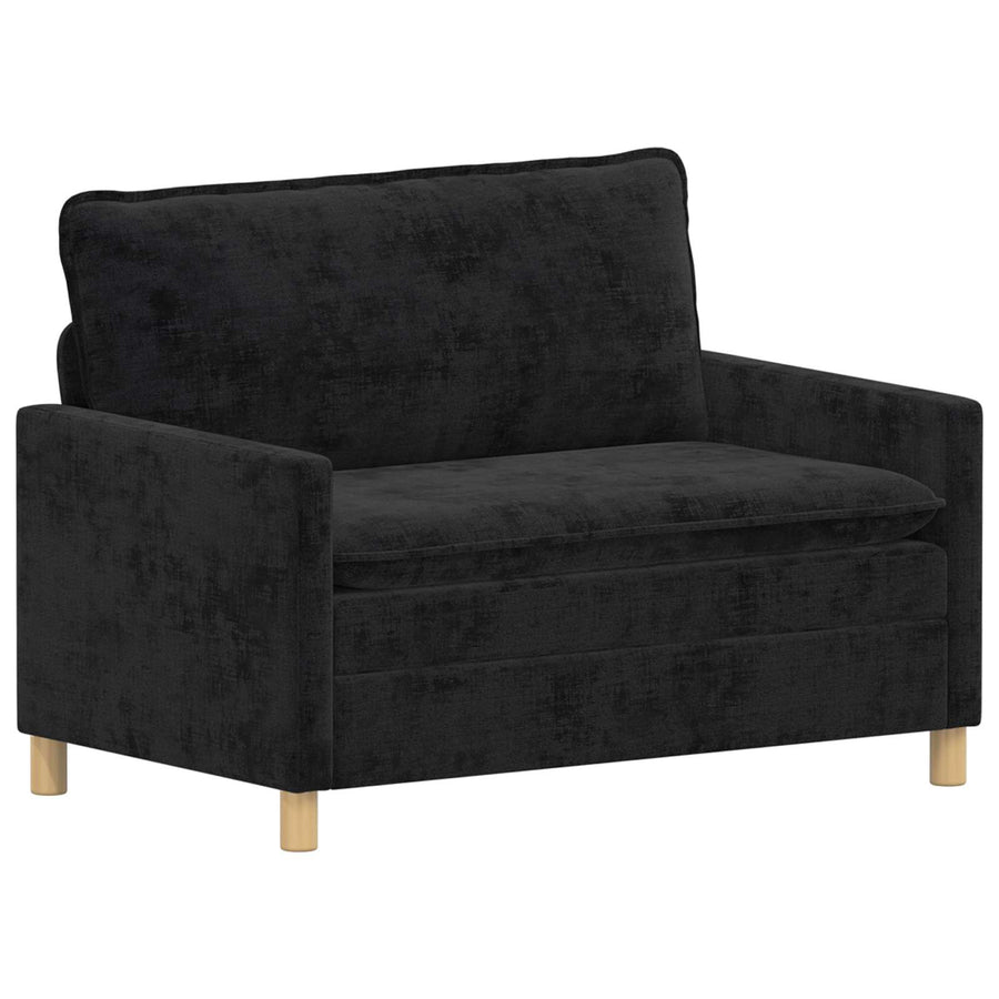 Bankstel 2 pcs Zwart Polyester