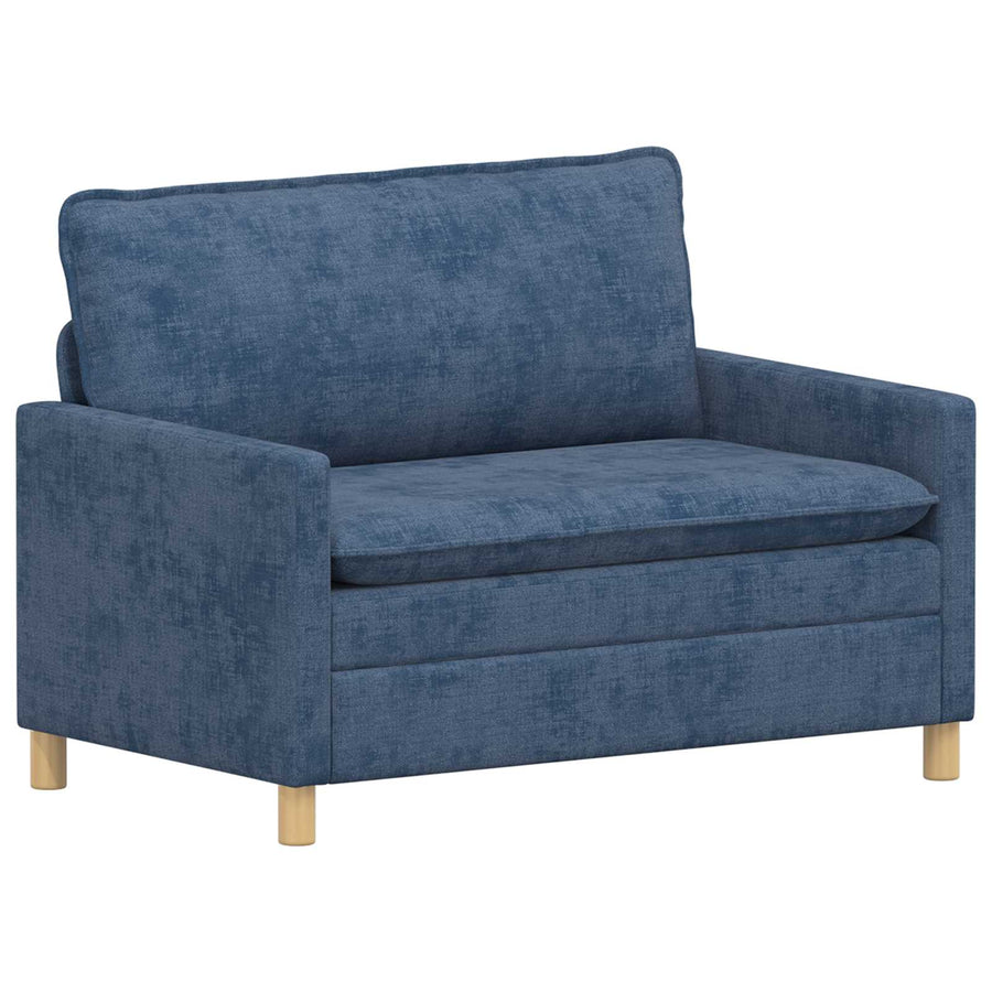 Bankstel 2 pcs Blauw Polyester